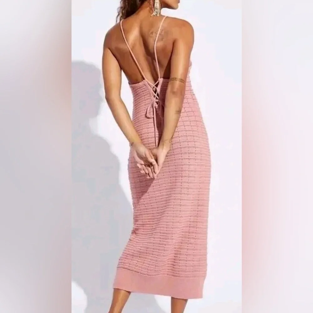 Free people Mallorca Fauxchet Sweater Midi dress